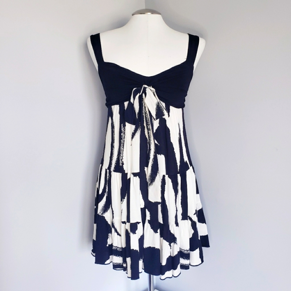 FRESHINE Black and White Summer Dress